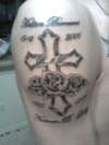 Cross Memorial tat tattoo