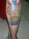 Costa Rican mask tattoo