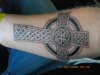 cetlic cross on my fore arm tattoo