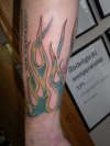 flames tattoo