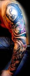 left sleeve with color... tattoo