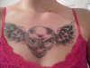 tammy and here flying skull tattoo