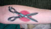 Scissors tattoo