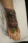 Tall Ship With Carpe Diem above tattoo