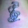 Neck Tattoo- Treble Clef