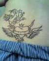 Sacred Heart & Sparrow tattoo