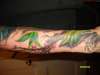 sleeve in progress tattoo