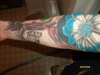 sleeve in progress tattoo