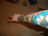 sleeve in progress tattoo
