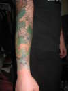 Pentacle Sleeve Colored (Front) tattoo