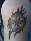 Clover with tribal tattoo