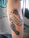 footprints tattoo