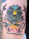 Cyclops skull tattoo
