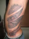 Vicious Rib Skull tattoo