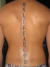 "Only Fear God" tattoo