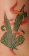 Peace Leaf tattoo
