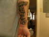 My sons' name "Kollin" tattoo