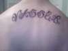 "VASSER" tattoo