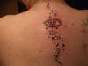 Eye, stars & music notes tattoo