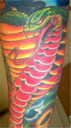 cobra sleeve tattoo