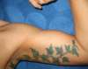ivy leaves along arm pit tattoo