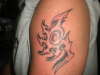 spike tribal tattoo