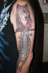 Warrior Arm Band w/ Wolf tattoo