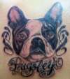 doggy portrait tattoo