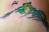 shoulder froggy tattoo