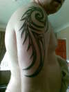 right arm tribal tattoo