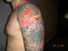 Red Flower tattoo