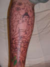 my leg sock tattoo