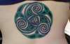 Celtic knotwork and spirals tattoo