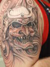 Front peice. Samurai half sleeve tattoo