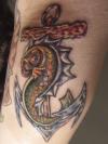 Anchor/Fish tattoo