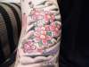 Cherry Blossoms and Wind Bars tattoo