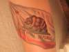 California state flag tattoo