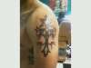 Tribal Cross tattoo