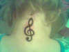 treble clef tattoo