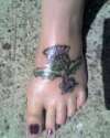 Thistle w/ Celtic knot tattoo