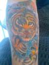 Tiger cover up tattoo