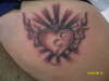 heart n flamez tattoo
