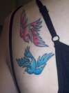 Blue Dove tattoo