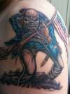 American "The Trooper" tattoo