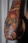Samurai sleeve tattoo