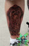 Chris's leg tattoo