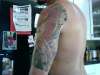 half sleeve koi tattoo