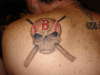 Red Sox skull tattoo