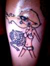 Cartoon Girl tattoo