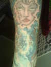 right arm unfinished tattoo
